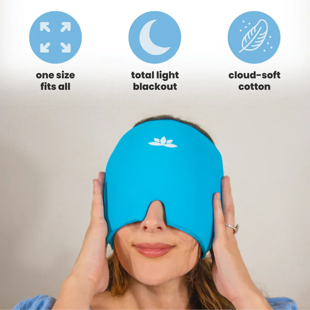 Verwarmd Koud Therapie Masker voor Hoofdpijnverlichting – Comfortabel Gel Masker