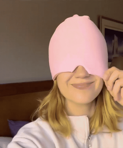 Verwarmd Koud Therapie Masker voor Hoofdpijnverlichting – Comfortabel Gel Masker