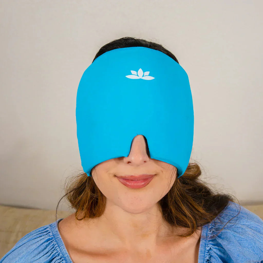 Verwarmd Koud Therapie Masker voor Hoofdpijnverlichting – Comfortabel Gel Masker