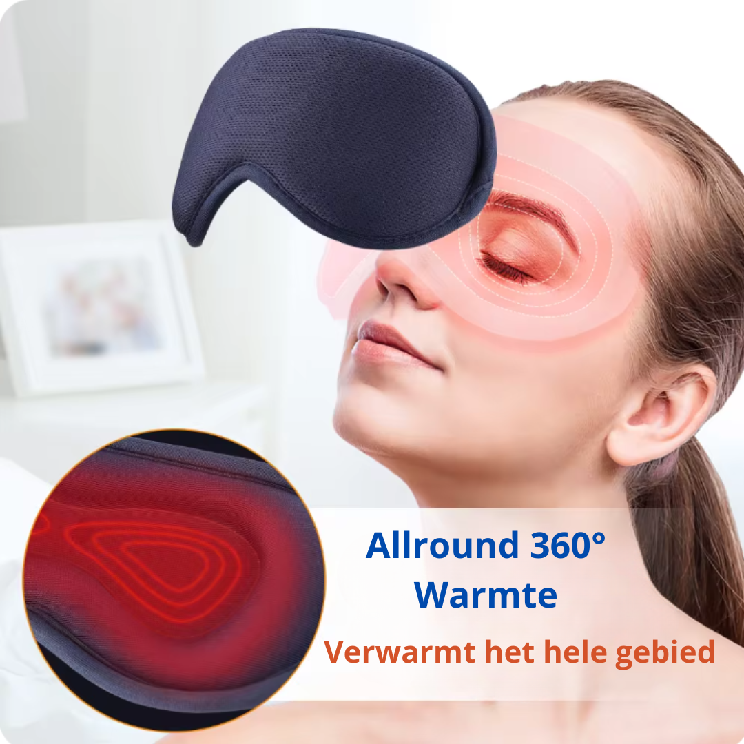 Verwarmde Oogmassager voor Diepe Ontspanning en Verlichting
