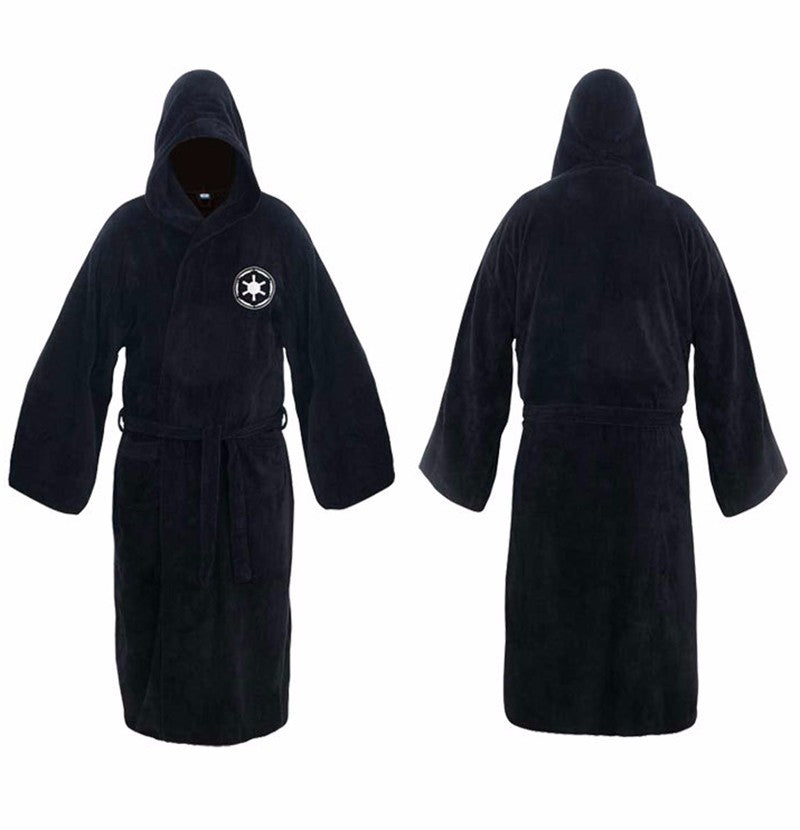 Warme Flanellen Badjas voor Heren met Capuchon en Extra Comfort 0