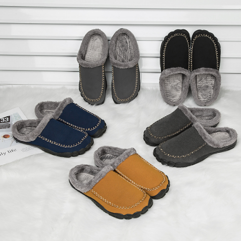 Warme Pantoffels Heren met Antislip Zool voor Comfortabele Ontspanning 1