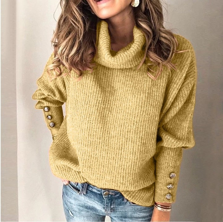 Warme Turtleneck Pullover Dames voor Comfort en Stijl 6