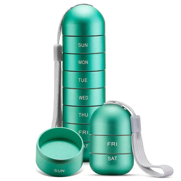 Waterdichte Pillendoos voor Veilig Medicatiebeheer – Draagbaar met 7 Compartimenten