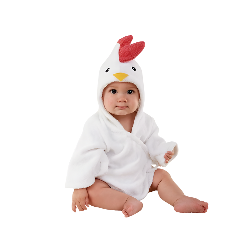Zachte Babybadjas voor Warmte en Comfort met Dierendesign 1