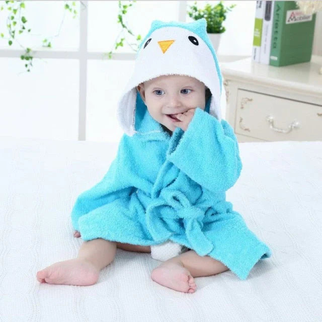 Zachte Babybadjas voor Warmte en Comfort met Dierendesign 10