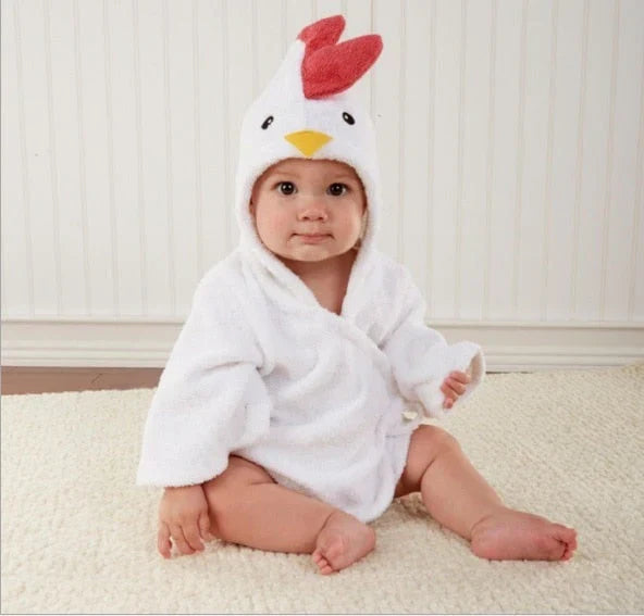 Zachte Babybadjas voor Warmte en Comfort met Dierendesign 11
