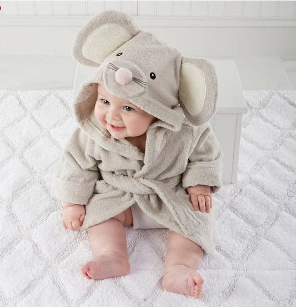 Zachte Babybadjas voor Warmte en Comfort met Dierendesign 12