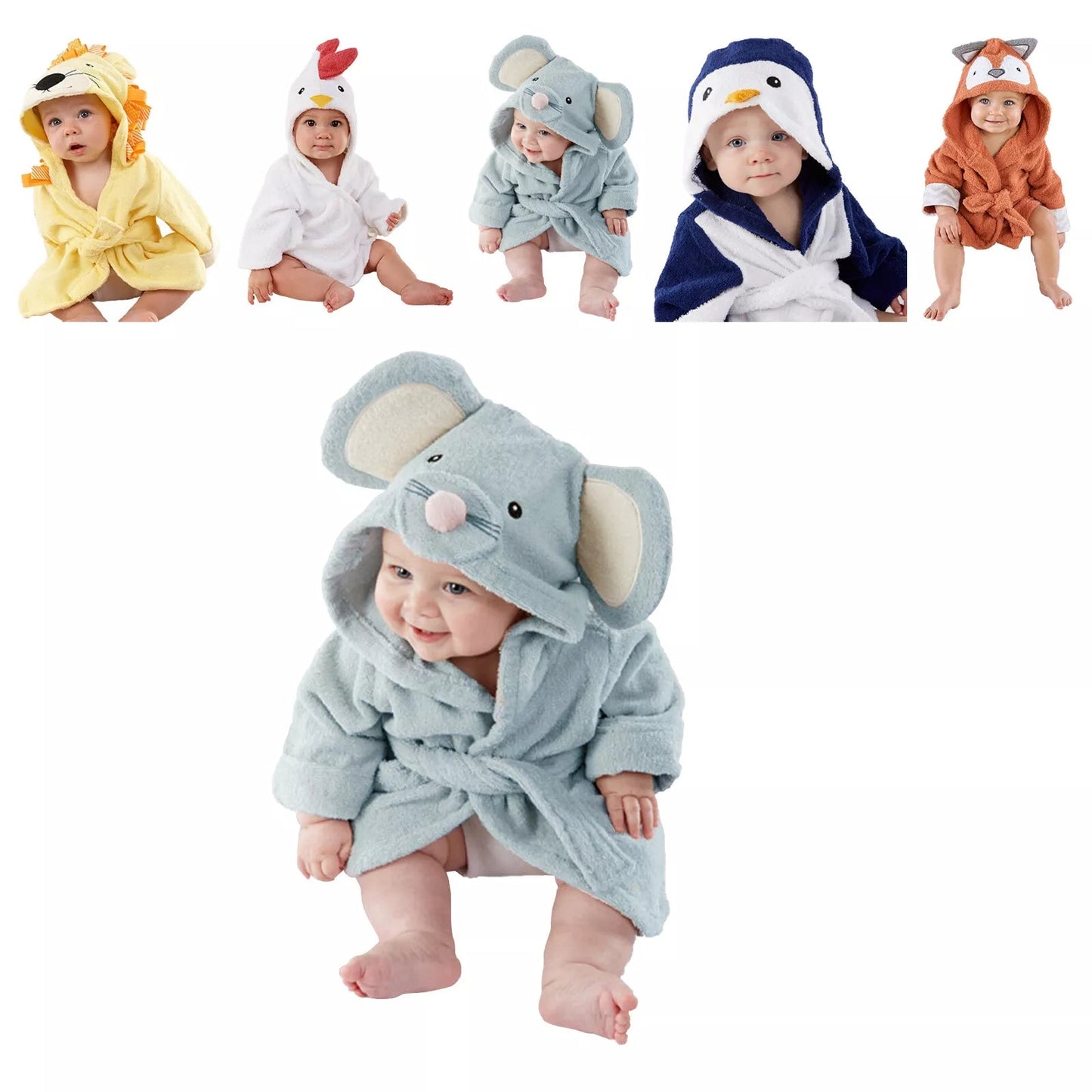 Zachte Babybadjas voor Warmte en Comfort met Dierendesign 2