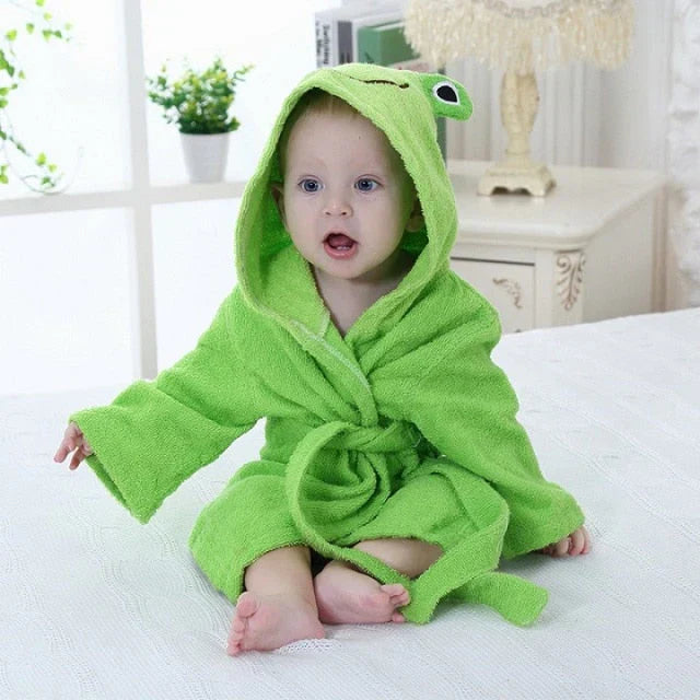 Zachte Babybadjas voor Warmte en Comfort met Dierendesign 5