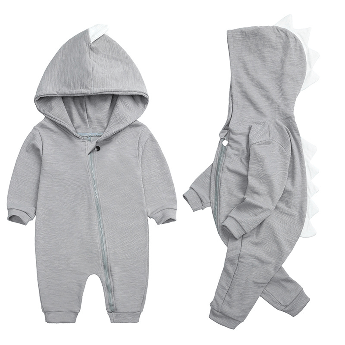 Zachte Dinosaurus Romper voor Baby's met Lange Mouw en Comfort 0