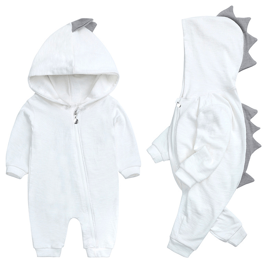 Zachte Dinosaurus Romper voor Baby's met Lange Mouw en Comfort 5