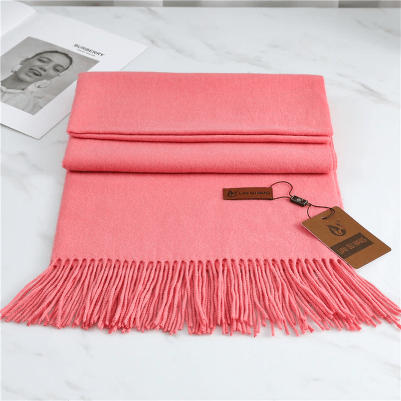 Zachte Sjaal voor Elegante Warmte met Kwastjes – Dames Accessoire 6