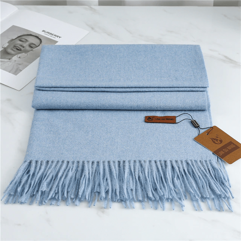 Zachte Sjaal voor Elegante Warmte met Kwastjes – Dames Accessoire 7