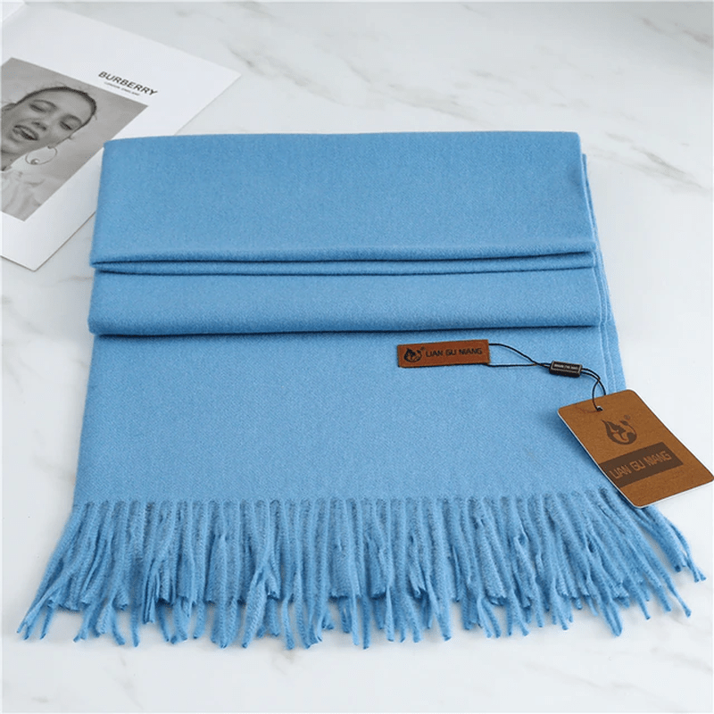 Zachte Sjaal voor Elegante Warmte met Kwastjes – Dames Accessoire 8