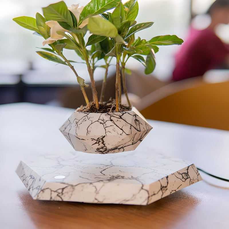 Zwevende Plantenpot voor Unieke Interieurdecoratie en Rustgevende Beweging 1
