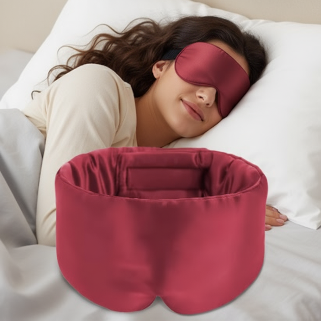 Luxueus Zijde Slaapmasker – Volledig Donker, Ademend & Zacht Comfort