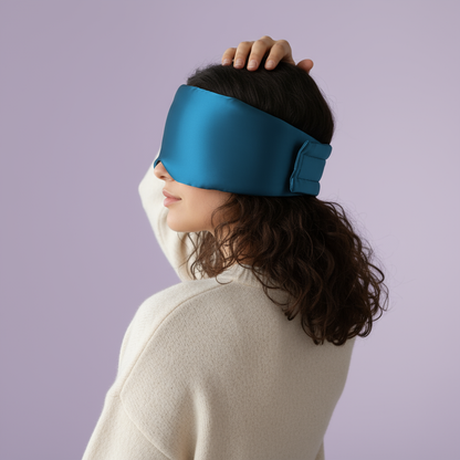 Luxueus Zijde Slaapmasker – Volledig Donker, Ademend & Zacht Comfort
