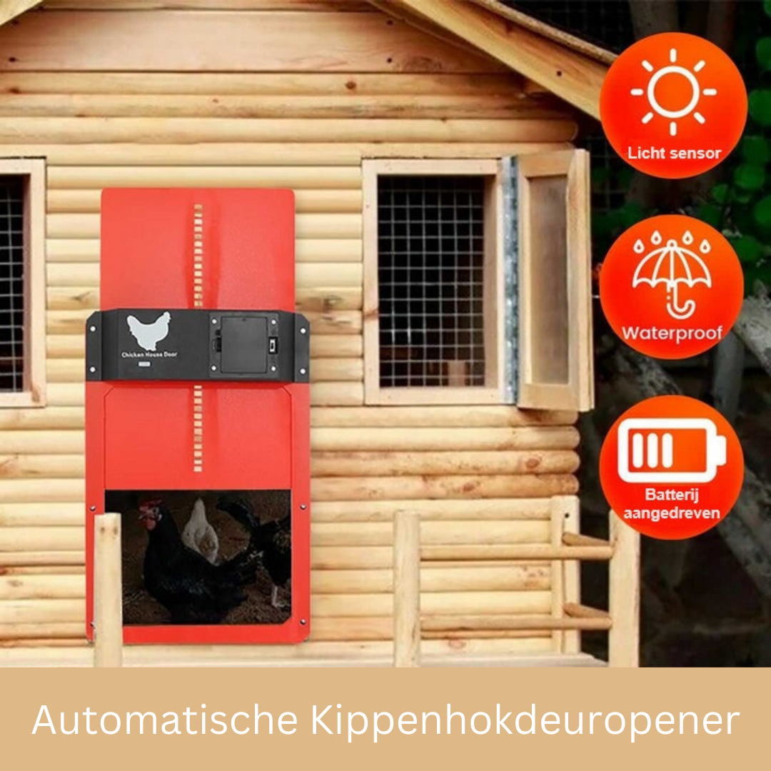 Automatische Deur voor Kippen met Weerbestendige Lichtsensor 5
