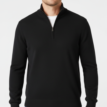 Comfortabele Merinowol Pullover met Rits voor Warmte en Stijl 7