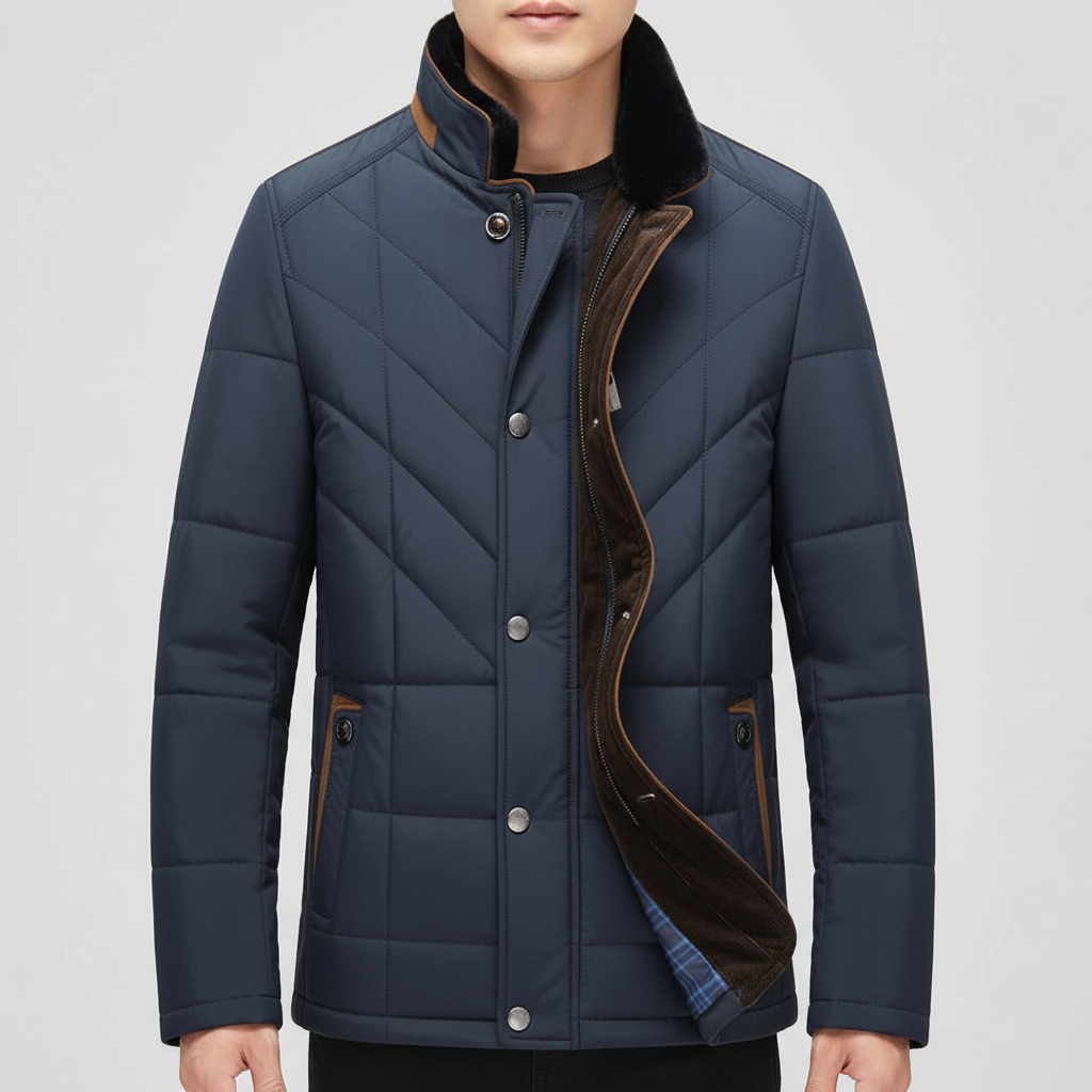 Comfortabele Winterjas Heren voor Stijlvolle Bescherming 0