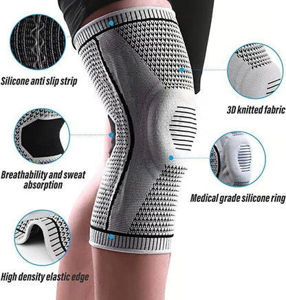 Compressiebrace voor Kniepijnverlichting – Ondersteunende Stabiliteit