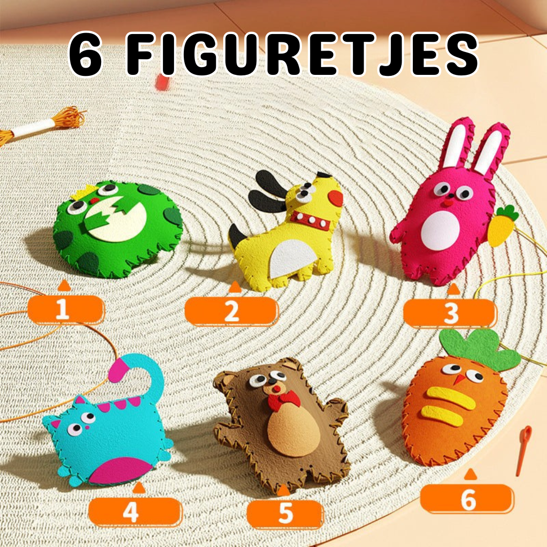 Creatieve Borduurset voor Kinderen - Stimuleer Fantasie en Motoriek 2