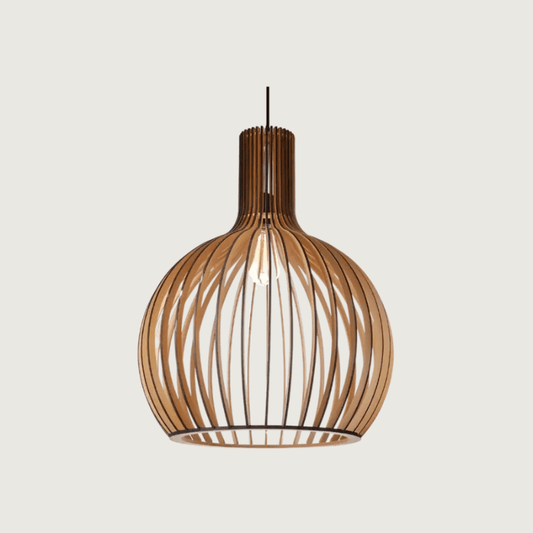 Dimbare Hanglamp voor Gezellige Woonkamer Verlichting – Houten Design 0
