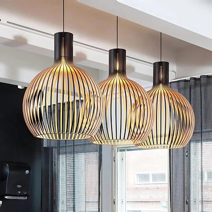 Dimbare Hanglamp voor Gezellige Woonkamer Verlichting – Houten Design 5
