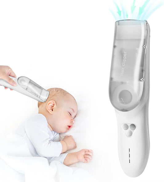 Draadloze Baby Tondeuse met Automatische Haaropzuiging