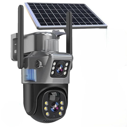 Draadloze Beveiligingscamera met Zonnepaneel voor 360° Beveiliging 0