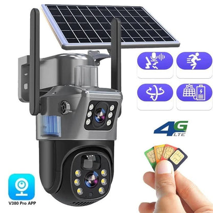 Draadloze Beveiligingscamera met Zonnepaneel voor 360° Beveiliging 1
