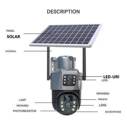 Draadloze Beveiligingscamera met Zonnepaneel voor 360° Beveiliging 3