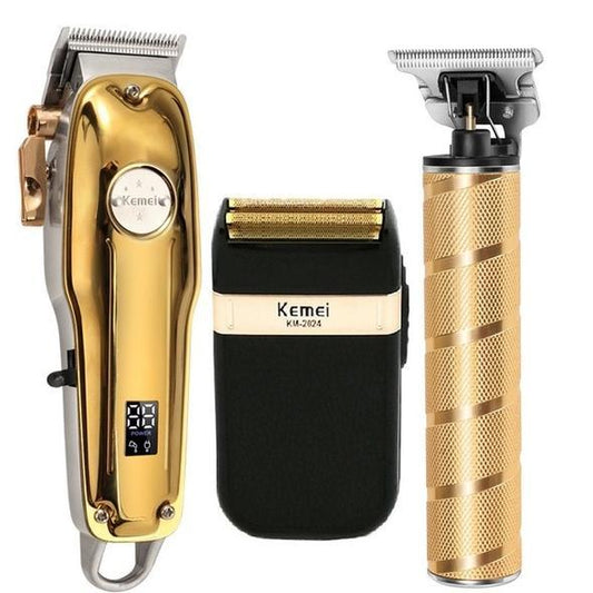 Draadloze Haartrimmer Set voor Professionele Verzorging – 3-in-1 Kit