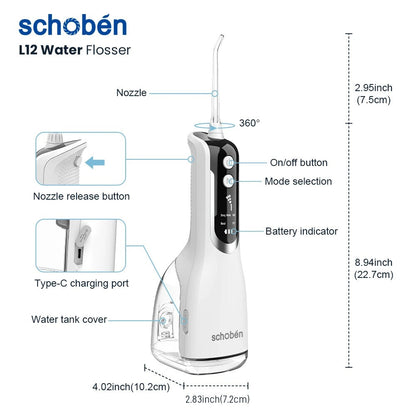 Draadloze Waterflosser voor Diepe Reiniging en Comfort
