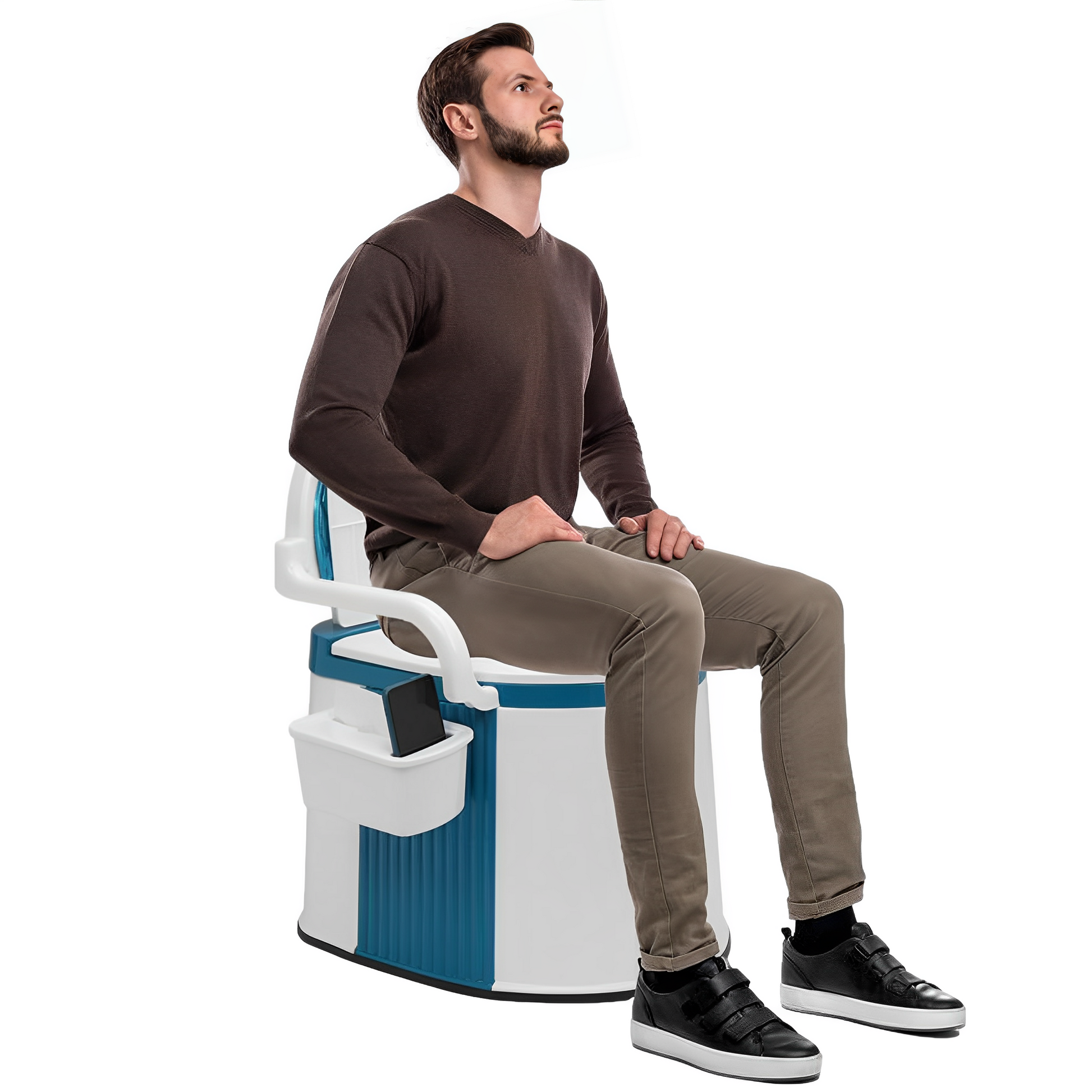 Draagbaar Toilet voor Comfort en Gemak – Lichtgewicht 5-Gallon Commode 0