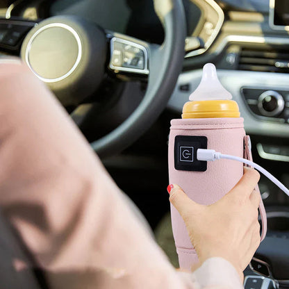 Draagbare Flesverwarmer Voor Onderweg Met USB Verwarming 3