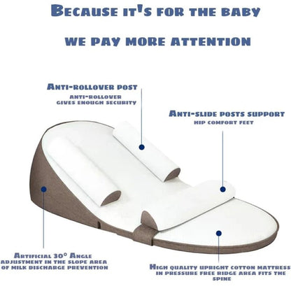 Ergonomisch Anti-Reflux Kussen voor Comfortabele Baby Slaap