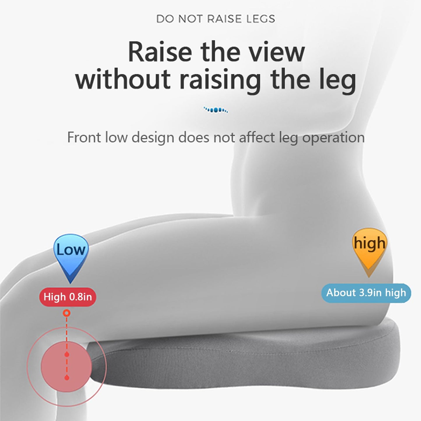 Ergonomisch Autostoelkussen voor Verhoogd Zicht en Comfort