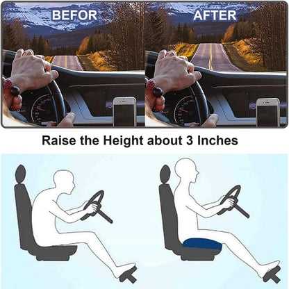 Ergonomisch Autostoelkussen voor Verhoogd Zicht en Comfort