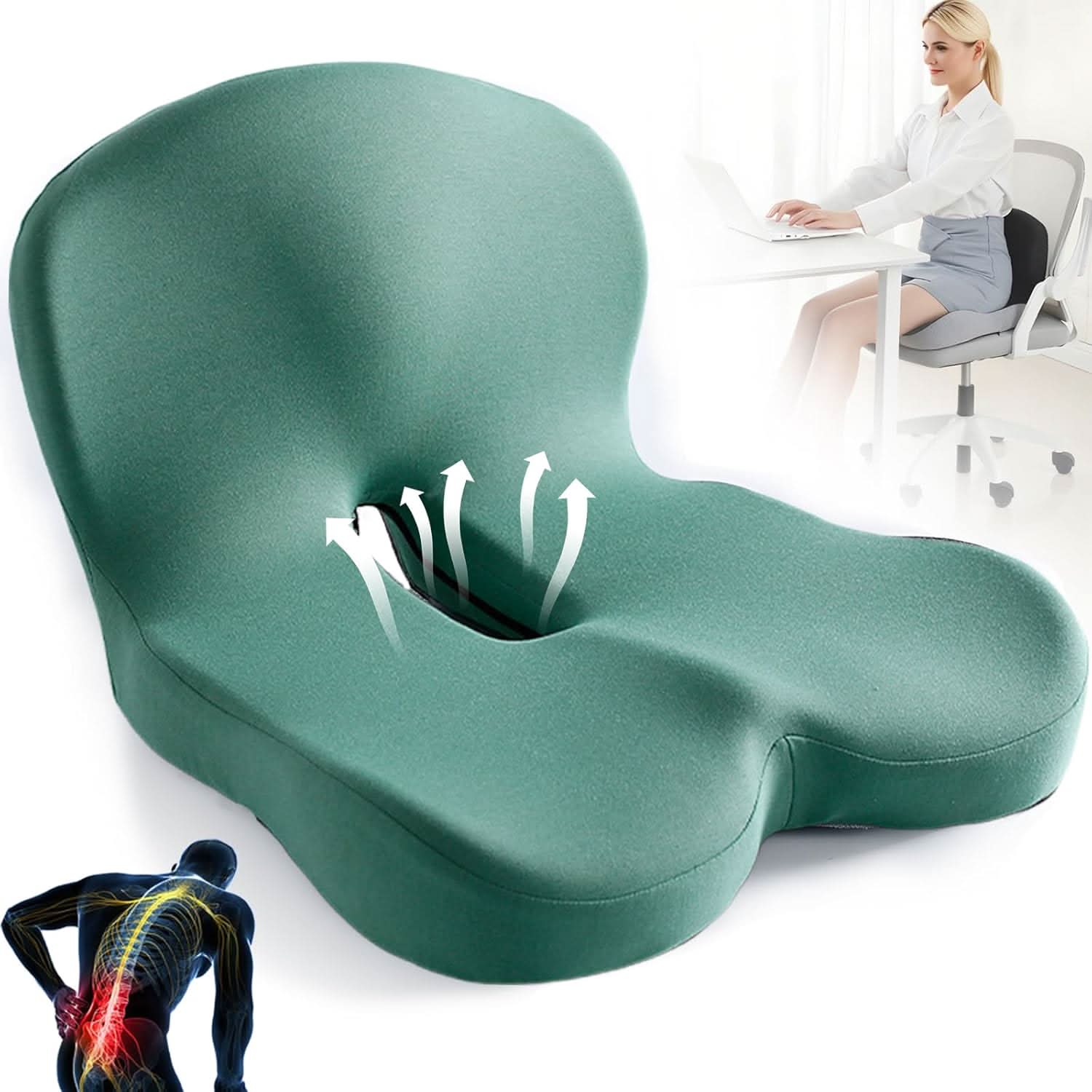 Ergonomisch Zitkussen voor Comfortabel Zitten en Ondersteuning 13