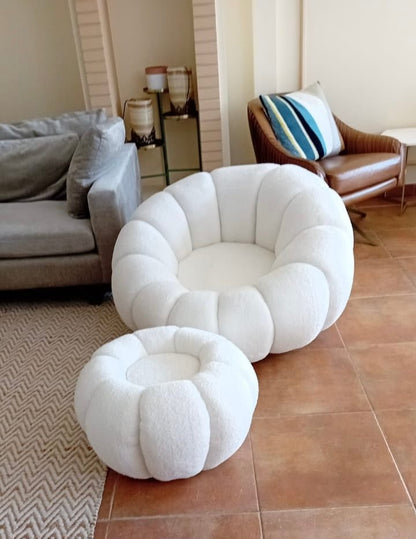 Ergonomische Accentstoel voor Ontspanning met Knusse Vulling 4