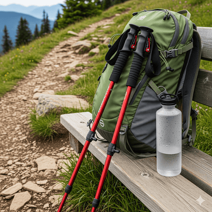 Ergonomische Trekkingstokken voor Comfort en Stabiliteit – Verstelbaar en Lichtgewicht 1