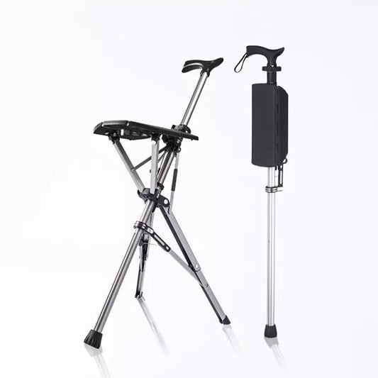 Ergonomische Wandelstok met Zitfunctie voor Comfortabel Rusten