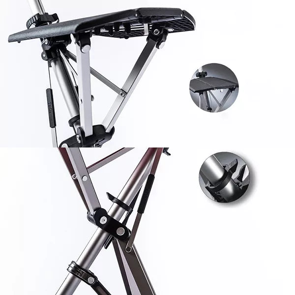 Ergonomische Wandelstok met Zitfunctie voor Comfortabel Rusten