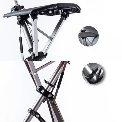 Ergonomische Wandelstok met Zitfunctie voor Comfortabel Rusten