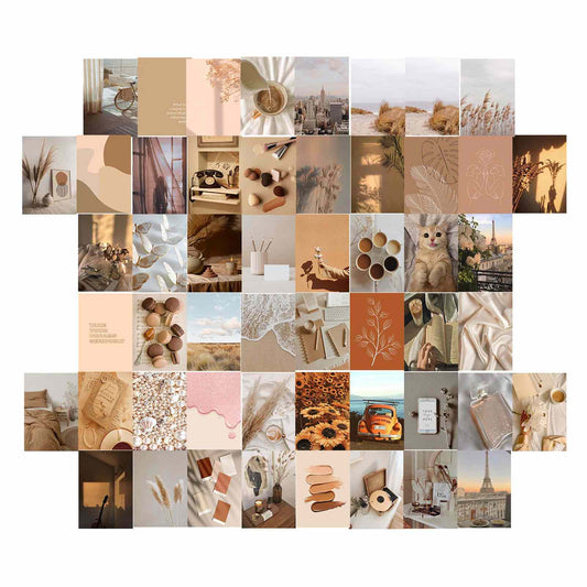 Esthetische Wanddecoratie Collage Kit voor Een Warm Interieur 0