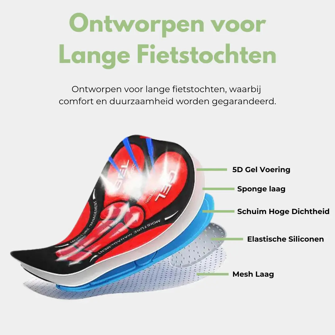 Fietsbroek met Zachte Zeem voor Optimaal Comfort bij Lange Rit 2