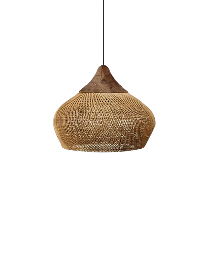 Gezellige Rotan Hanglamp voor Boho Woonkamer Sfeer 1