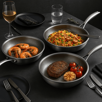 Hittebestendige Titanium Pan voor Duurzaam Koken – Krasbestendig 28 cm 2